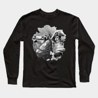 Napoleon Bonaparte Black and White Long Sleeve T-Shirt